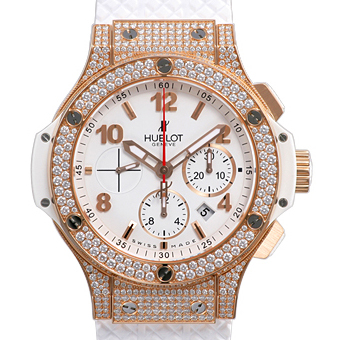 HUBLOT ウブロ ビッグバン コピー 341.PE.230.RW.174 ポルトチェルボダイアモンド クロノグラフETA7750搭載